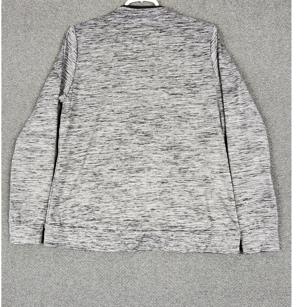 butter-soft Stretch Gray Zip Front Jacket Lightweight Athletic Style - Picture 5 of 9